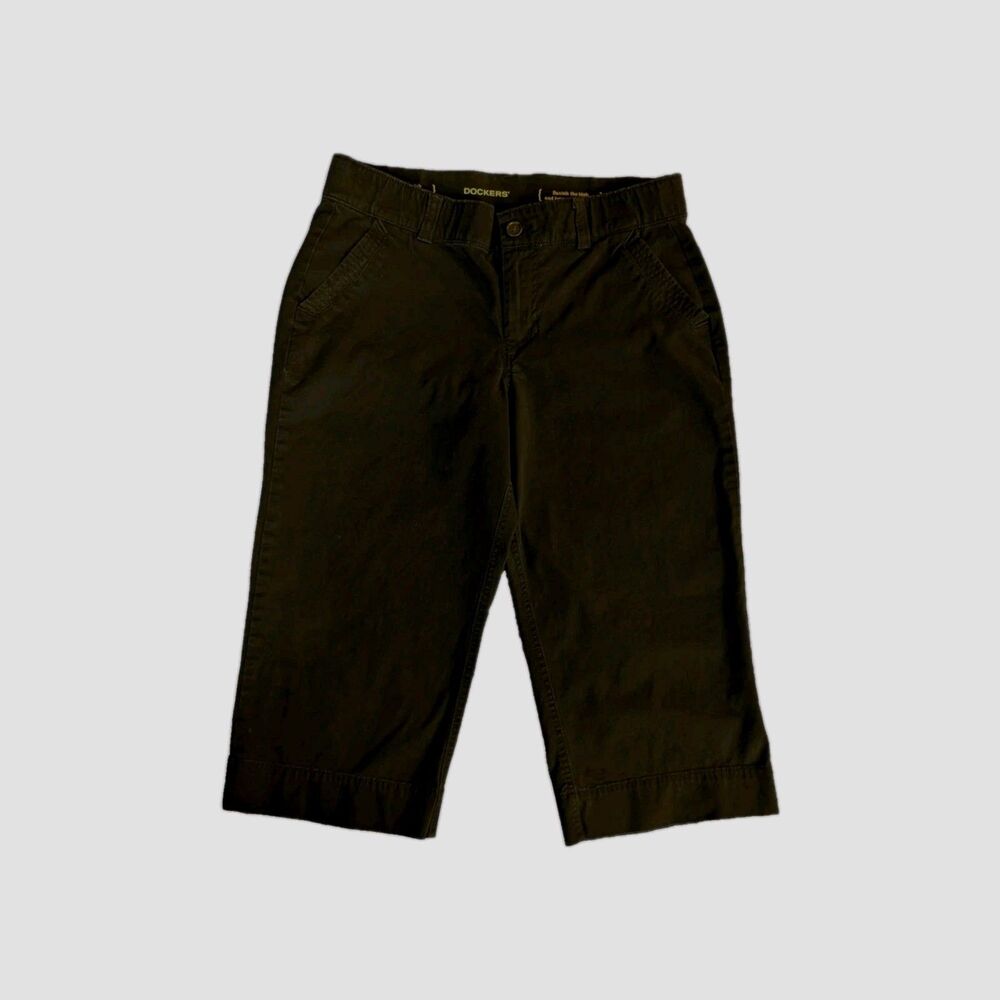 Women's Dockers Black Capri Pants 10